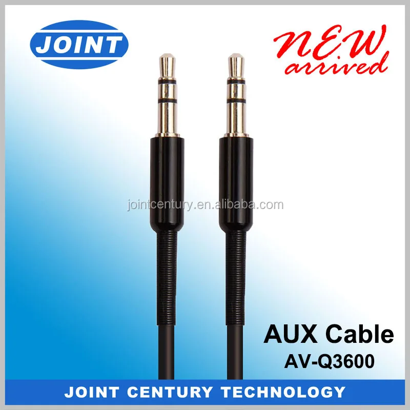UNIQUE 3.5mm AUX Cable with Metal Shell for Car Audio Video Cables from China Professional Manufacturer