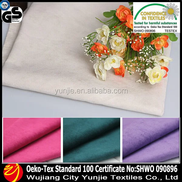 
Clothing And Home Textile 100% Micro Faux Suede Cord Fabric For Upholstery 