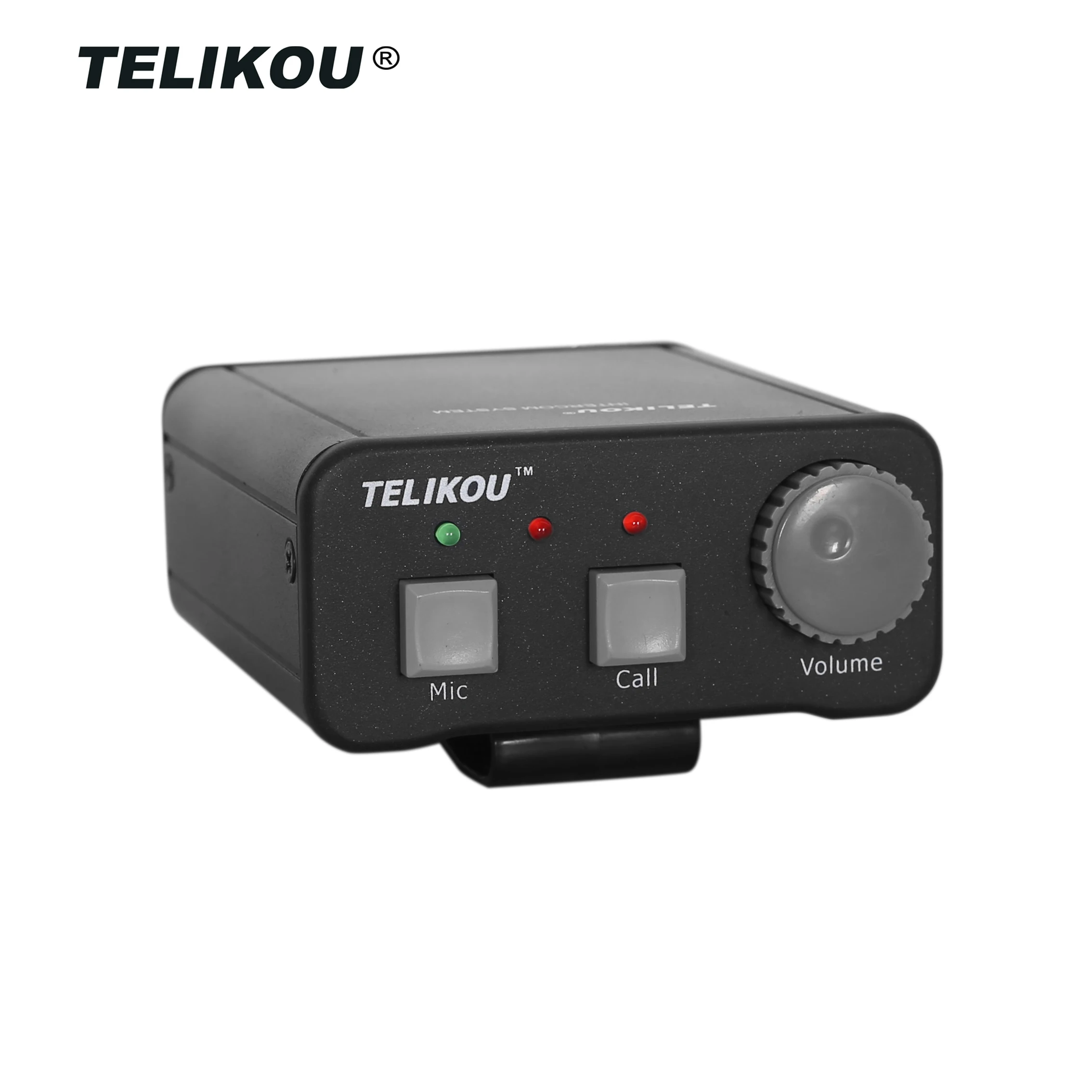 Telikou BK-501single канала проводной ремень пакет с 4-контактный разъем для подключения гарнитуры металлический корпус мгновенного действия микрофона кнопка