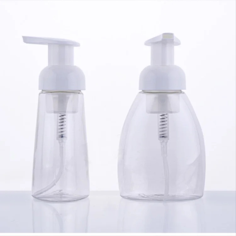 manufacturers supply 8oz 250ml flat PET bubble foam bottle with foaming pump