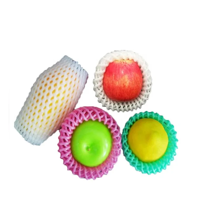 
epe mesh for mango disposable packing flexible virgin polyethylene the foam net fruit cover 