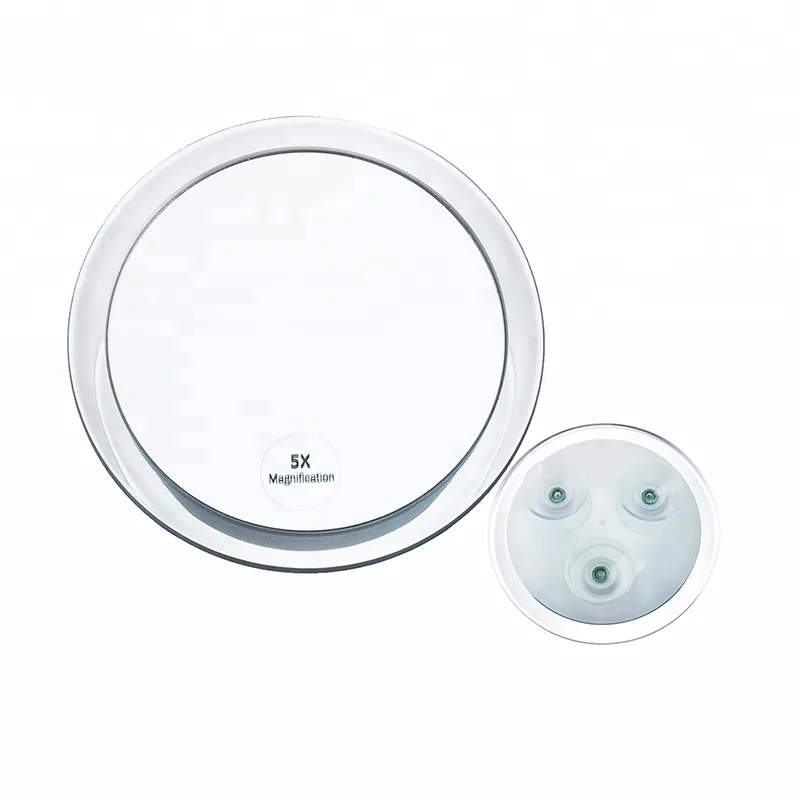 
 Пластиковое зеркало для оптовой продажи, безфокусное увеличительное зеркало на присоске для ванной комнаты  