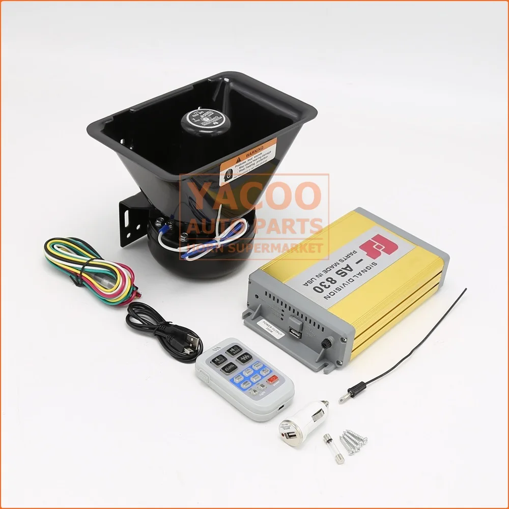 Electronic Police Siren 100W 200W Alarm Horn Siren Horn Speaker for Fire Warming Safety System