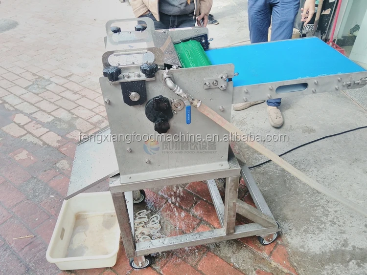 Industrial Automatic Giant Squid Wings Strips Cutting Slicing Machine
