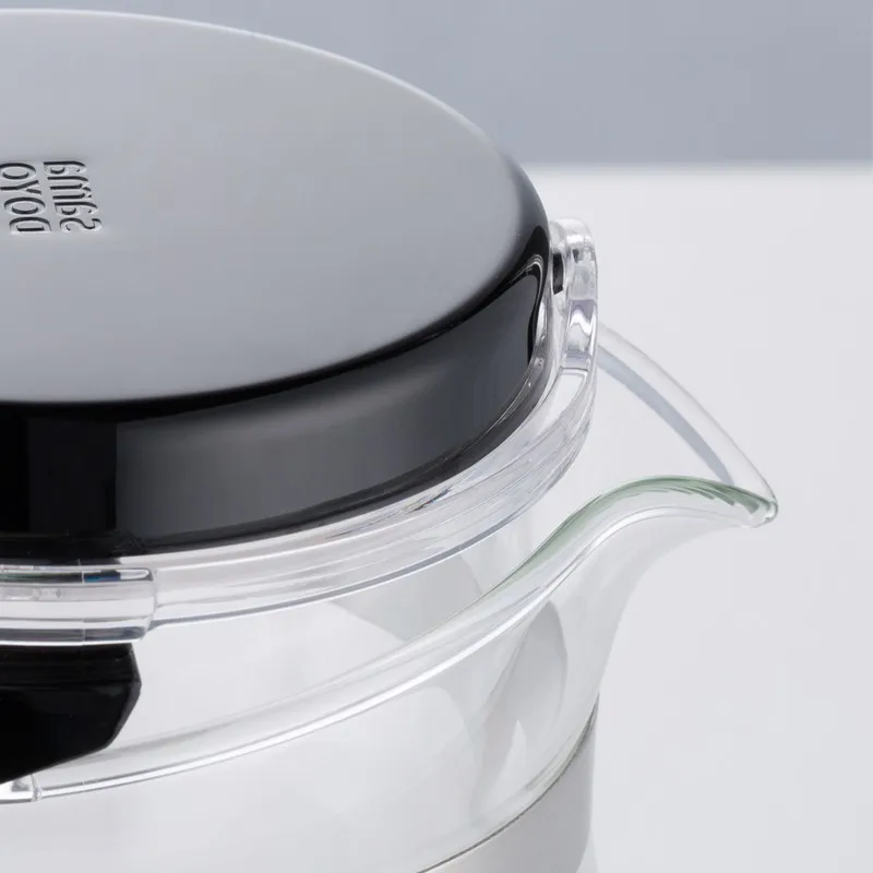 Hot Sale Samadoyo Food Grade Material Transparent Glass Green Tea Pot 500ml Heat Resistant Glass Teapot with Infuser