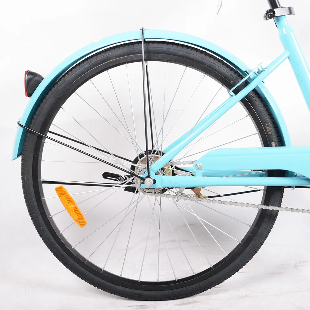 Manufacture steel frame fork 24 x 1.5 tire solid tube public bike share
