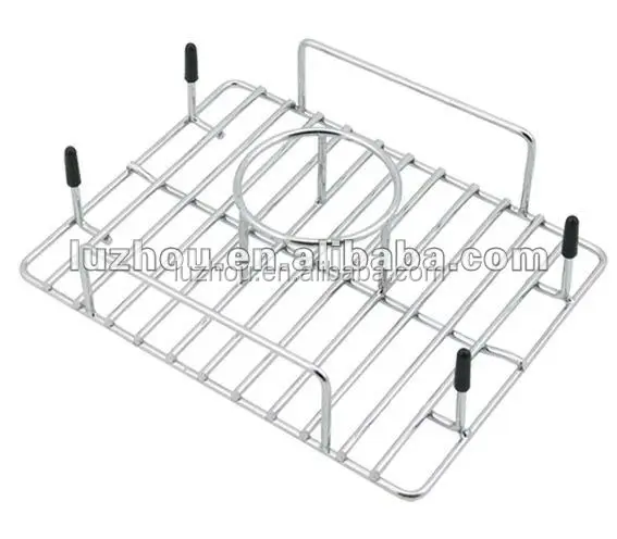 
bbq mesh/barbecue tools--outer door BBQ beer can chicken Roaster grill/ iron wire rack 