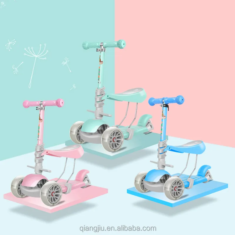 China factory price kids scooter with seat 5 in 1scooter for baby  kick scooters foot scooters child for sale