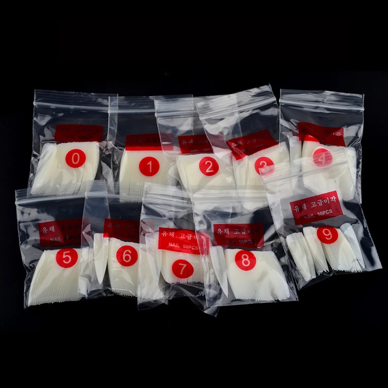 Stiletto style nail art extension false fingernails pointy nail tip 500pcs