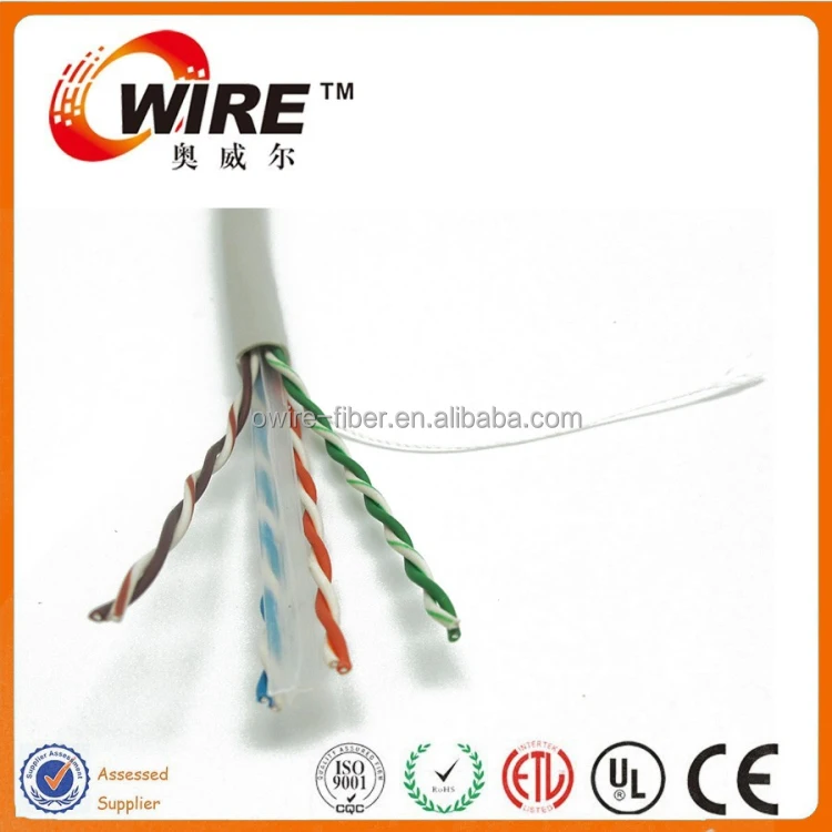 Owire питания Бесплатная образцы 4 пары медного cat5e cat6 lan кабель провод