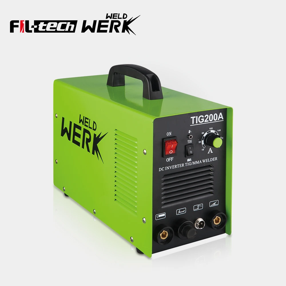 Portable Aluminum Single Phase Arc DC TIG/MMA 200amp Argon Gas TIG Welder Welding Machine Inverter Invert TIG