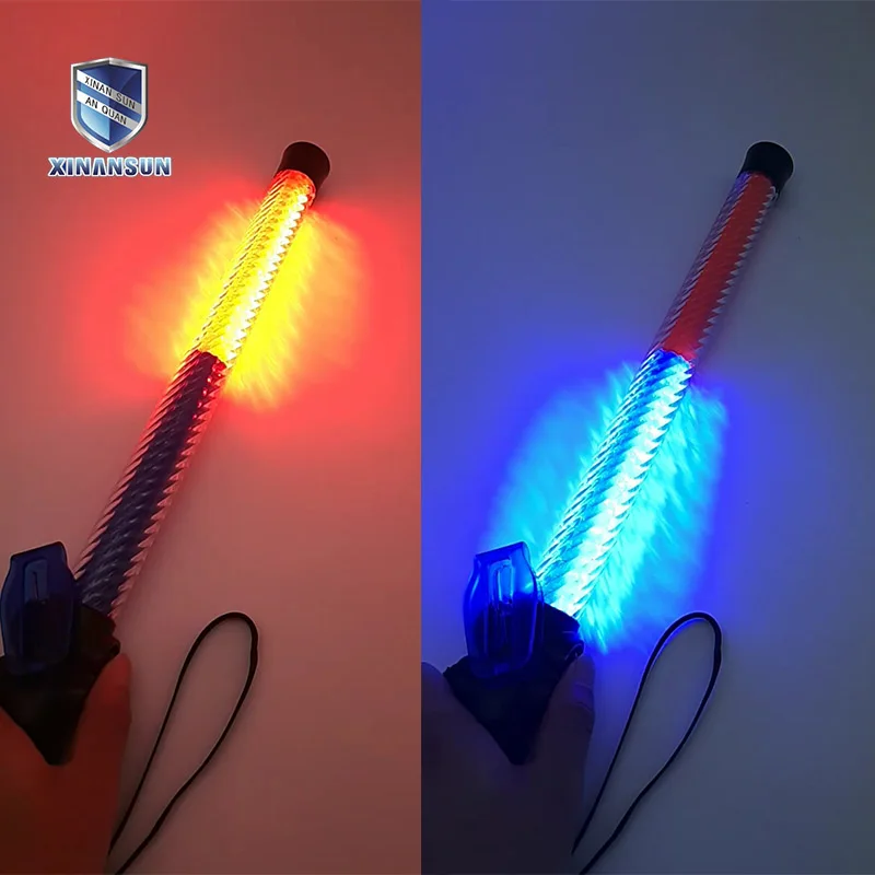
guard traffic flashlight baton battery powered plastic hand baton 