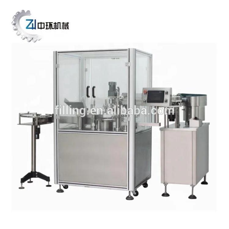 Essential oil filling and capping machine bottle washing filler