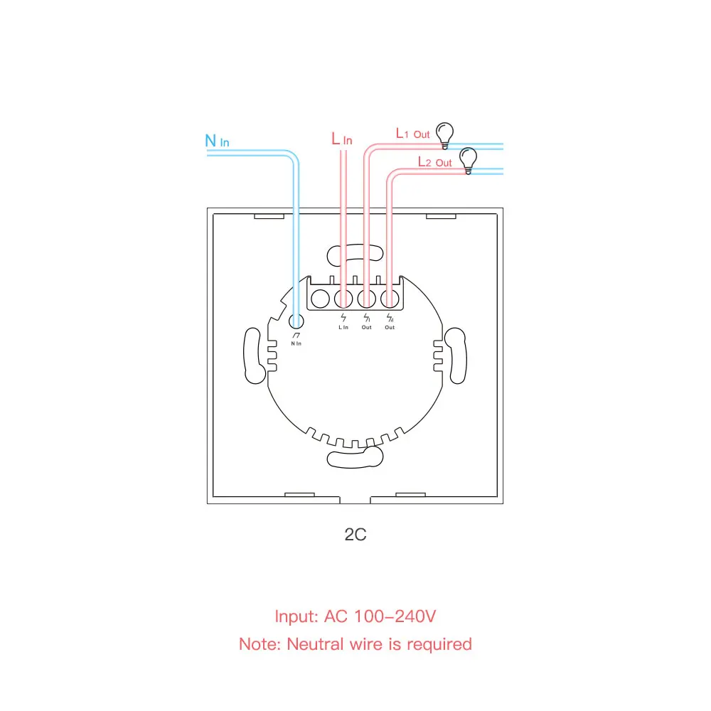 Настенный сенсорный выключатель SONOFF T2UK 2C TX с Wi-Fi 3 клавиши дистанционное управление через приложение автоматизация умного дома работает Alexa Google