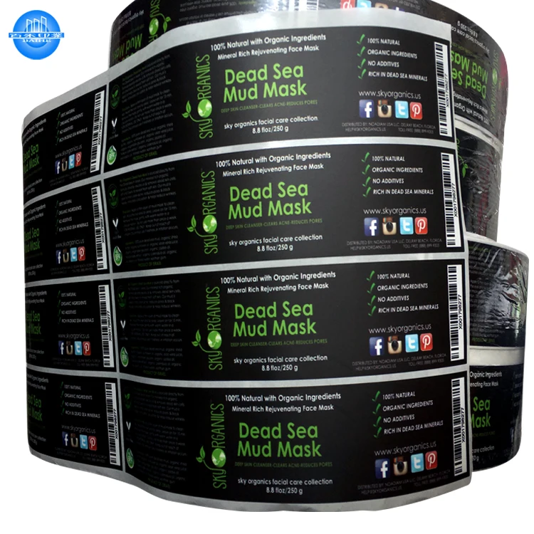 Custom stickers printing waterproof label sticker for bottle packaging advertising sticker
