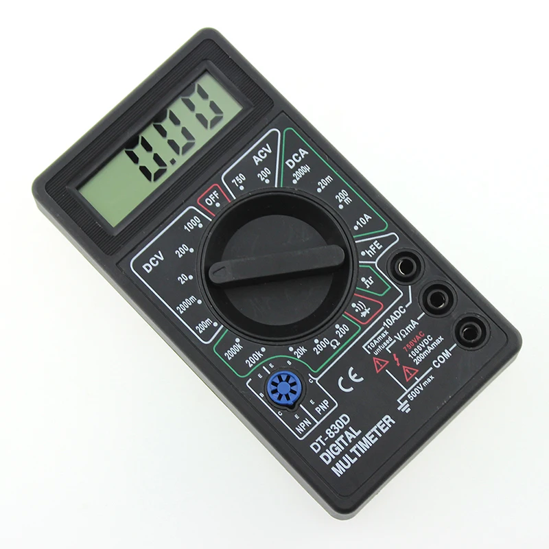 DT830D Cheap Digital Multimeter with Buzzer Ohm Voltage Ampere Meter