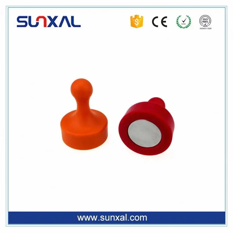 
Colorful Customized Office Refrigerator Strong Permanent Push Pin Magnet 