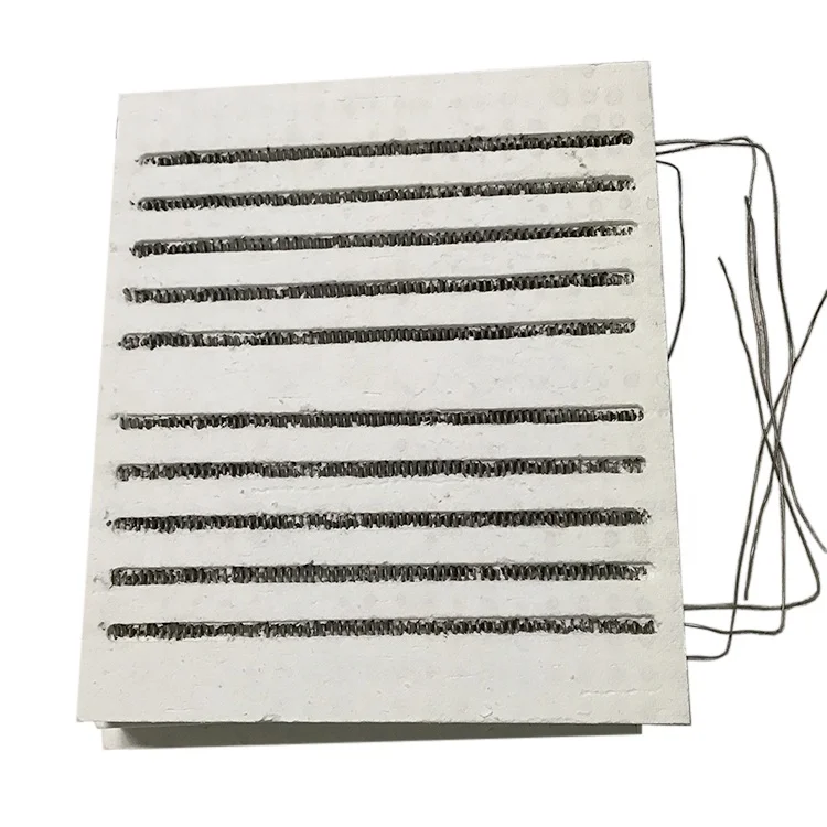 Ceramic fiber resistance wire heating board with temperature control