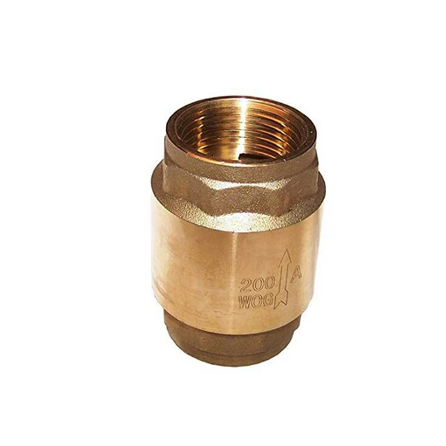 Brass Vertical Spring Check Valve BSP or NPT Thread