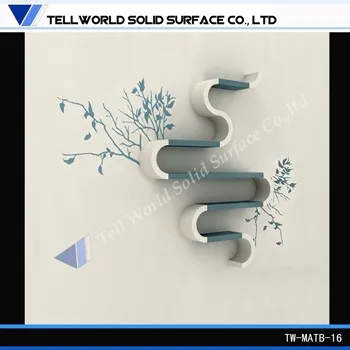 
Acrylic modern design wall decoration/fancy wall decoration/elegant book shelf 