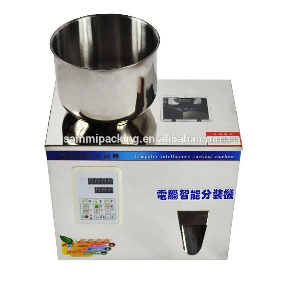2-200g Semi Automatic Capsules Bottle Bag Powder Filler Tea Seeds Grains Powder Glitter Weighing Powder Filling Machine