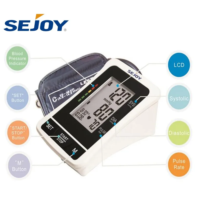
24 Hour Rechargeable Digital Blood Pressure Machine Monitor 