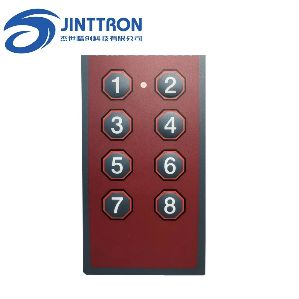 2 x 4  Matrix 8 Keys tactile Membrane Switch Keypad and flat buttons Keyboard