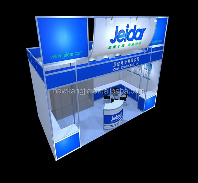
Trade show display exhibition designer stand tradeshow booth 3X6m 