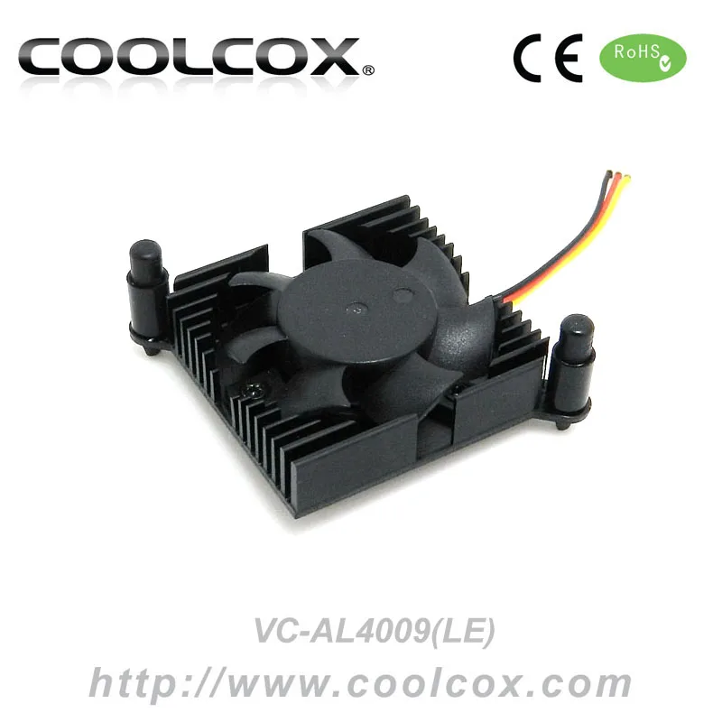 
CoolCox graphic card radiator fan VC-AL4009(LE) ,VGA card cooler , 40x40mm heatsink and fan,hole to hole distance 59mm 