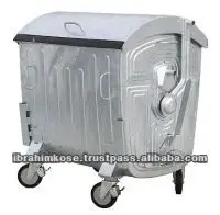 1100 lt Metal Waste container bin