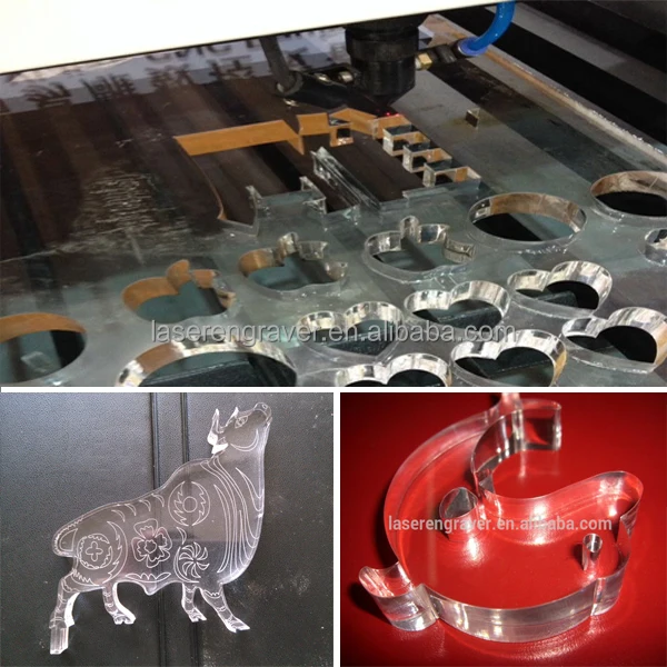 acrylic cutting machine cutting sample