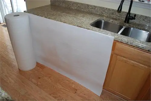 White Anti-slip floor protection Felt  Floor Protection Roll  floor protection fleece