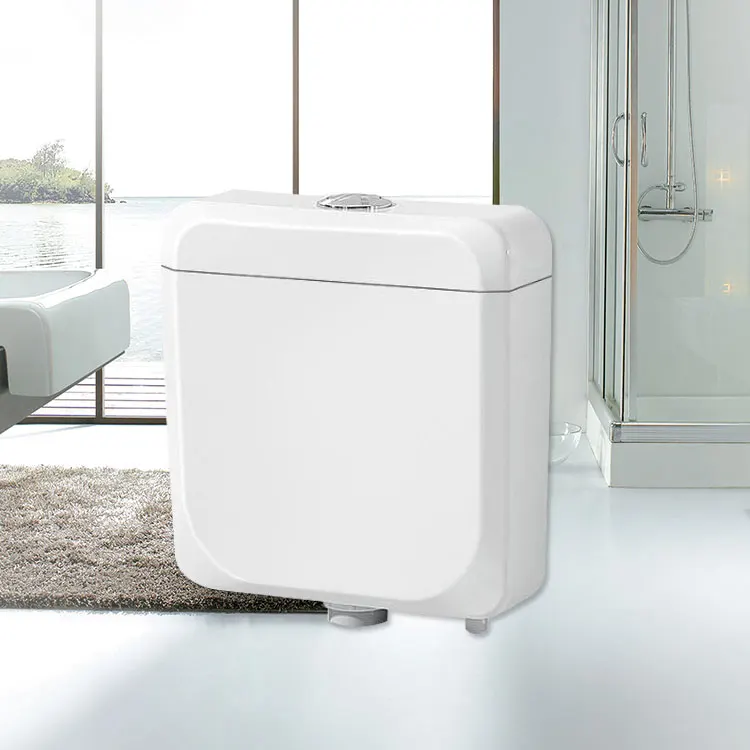 Cheap plastic squatting pan WC toilet water tanks high capacity design