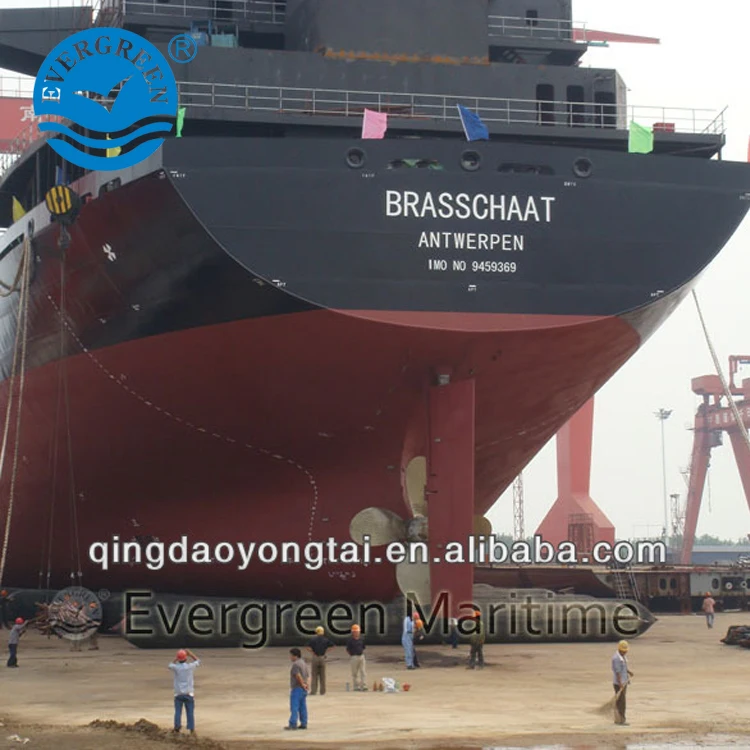 
Evergreen Cargo ship launching airbags 