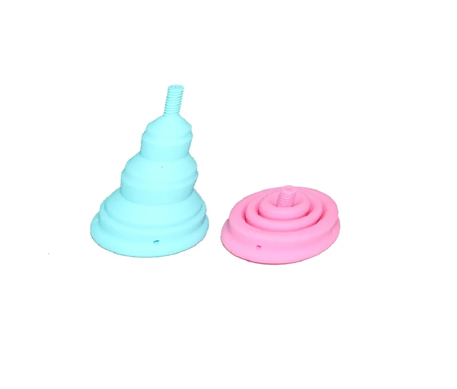 
Wholesale Medical Grade Feminine Lady Period Use Cup Silicone Liquid Collapsible Menstrual Cup 