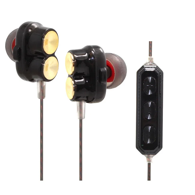 Dual speakers wireless bluetooth headphones with microphone