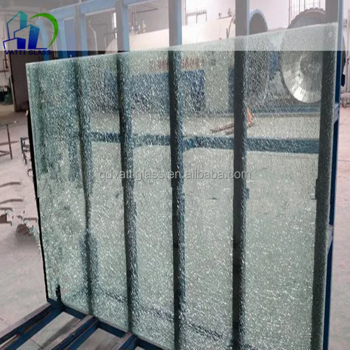 Hot sale 6mm-12mm decorative broken glass table as your demand