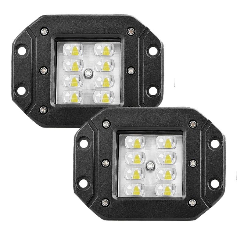 
New Arrival 5inch 4D 24W Flush Mount Car LED Tail Light 5" 24w LED Work Light Bar 12v 24v Spot Flood Combo Flush Mount LED Pods For 4WD 4x4 SUV ATV Offroad LED Light Bar