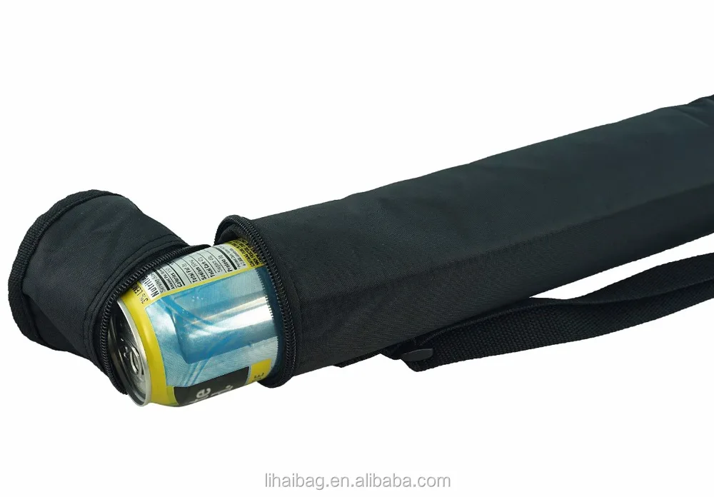 Custom Six Beer Can Tube Cooler Sling Bag