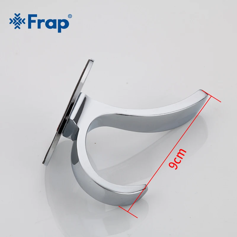 Frap Nail-free Glue Hat Hooks Stainless Steel Pedestal Zinc Hook Single Robe Hook F210-3