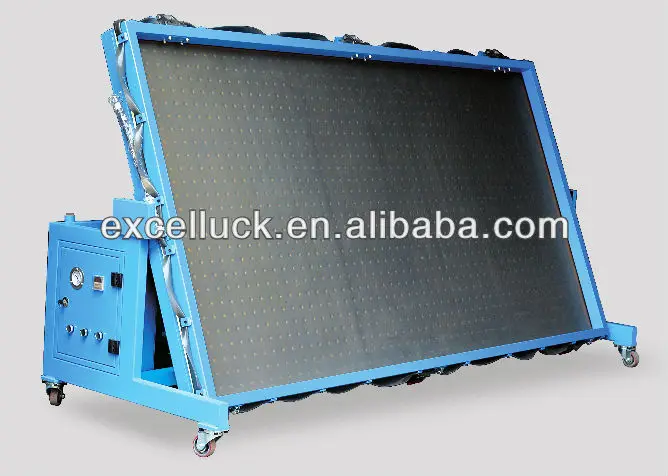 Portable MDF forming veneer vacuum membrane laminating press machine