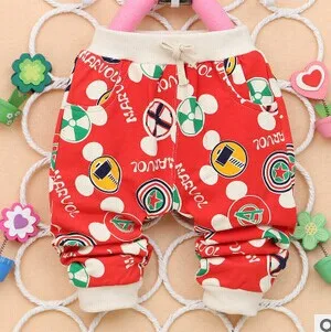 The new listing with childlike circle letters comfortable knitted panties Spring and autumn trousersB097