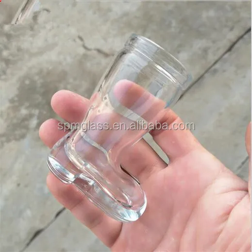 Glass Drinkware Type Wholesale Transparent Mini Boot Shape Shot Glass