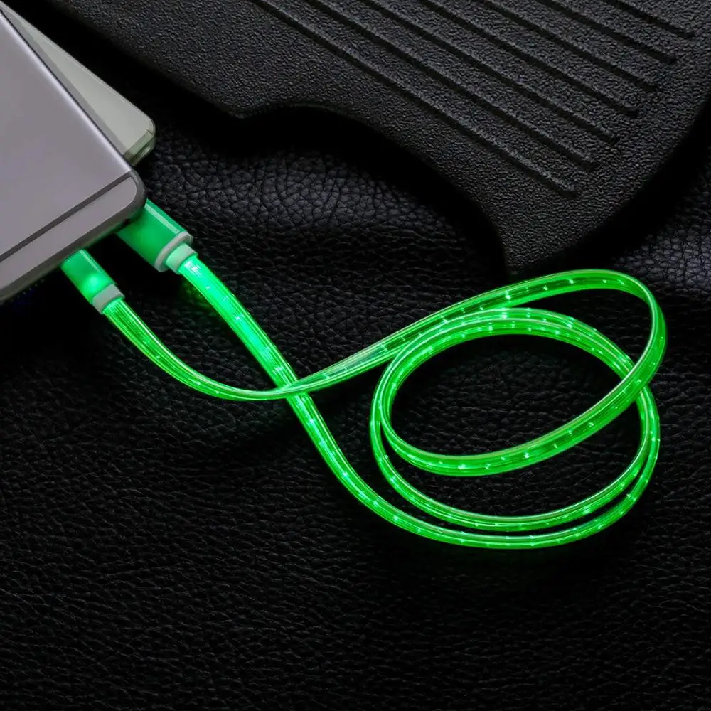  Видимые потоковые зарядные Кабели USB для домашнего