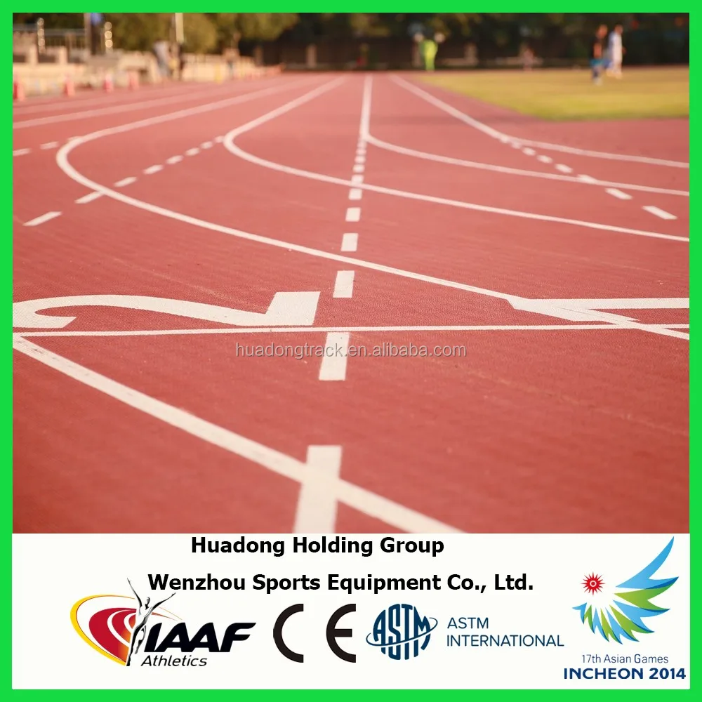 
2014 Asian Games Supplier, prefabricated rubber running tracks, rubber athletic tracks 
