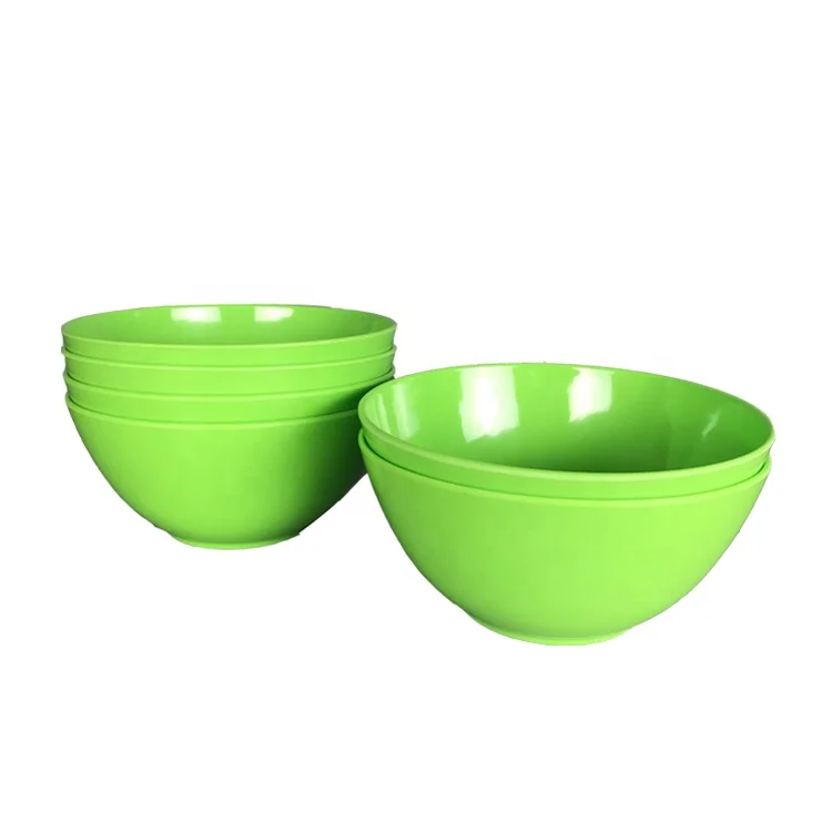 Green solid color food contact safe houseware plastic melamine candle bowls