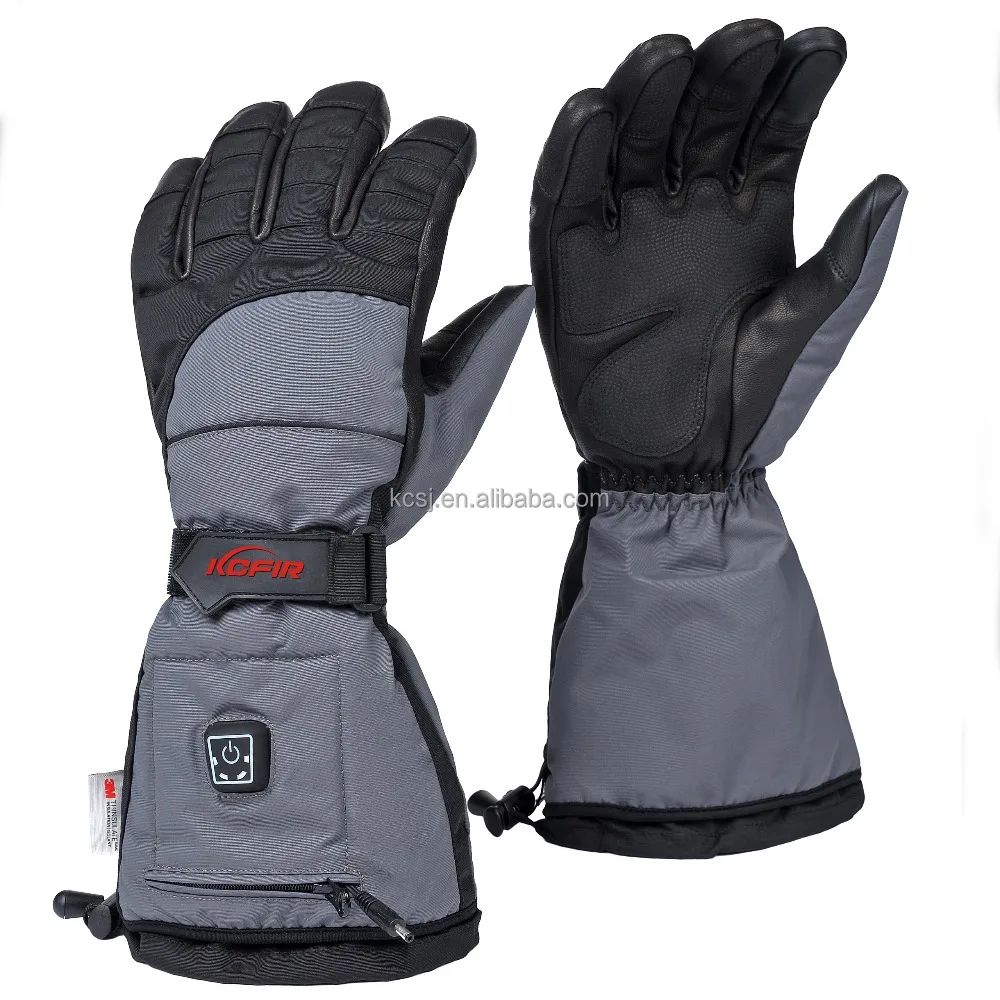 2021 Newest KCFIR 7.4V 2100mah Far Infrared Rechargeable Li-polymer Battery Heated Ski Gloves