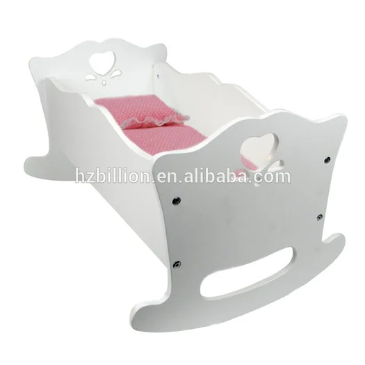 Деревянная игрушка для девочек, прекрасные игрушки, мебель, деревянная кукла, кровать для колыбели, подходит для 14-18 дюймов