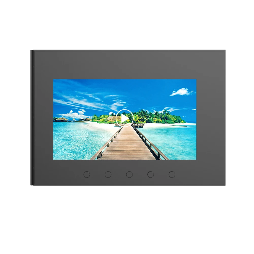 Пластиковая Обложка TFT Цифровая Видео Брошюра для приглашения Lcd Видео поздравительная открытка