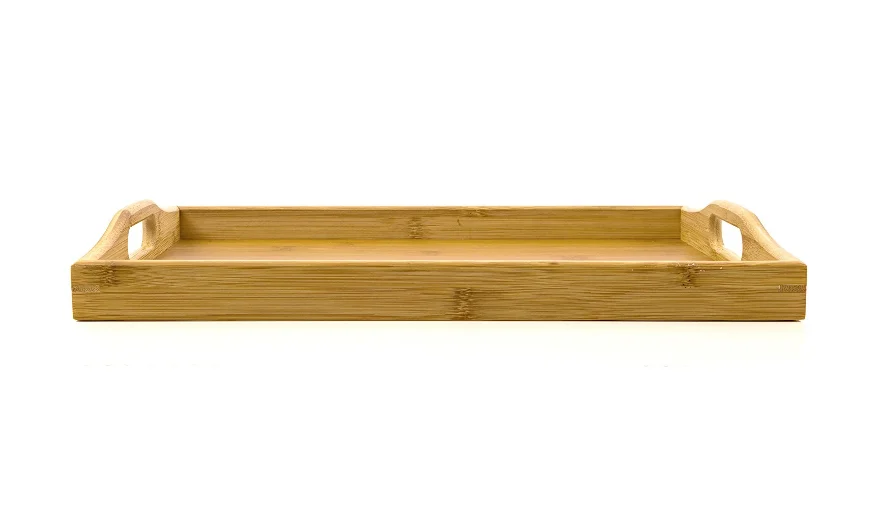 Caoxian Hi Home Bamboo Serving Tray With Handles Nice